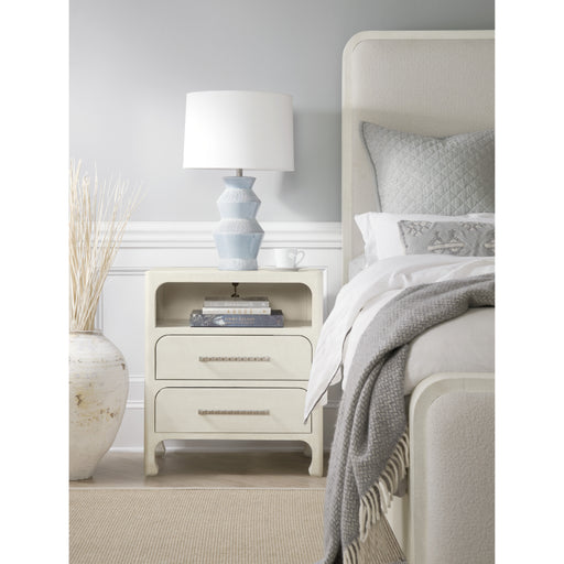 Hooker Furniture Modern White Wood Serenity Nightstand 