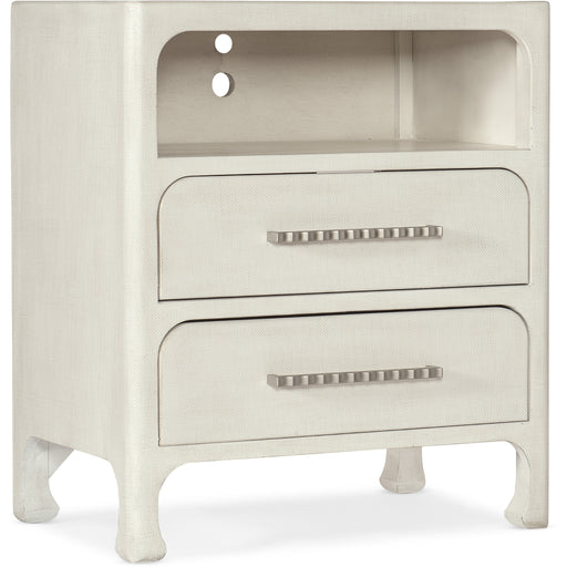 Hooker Furniture Modern White Wood Serenity Nightstand 