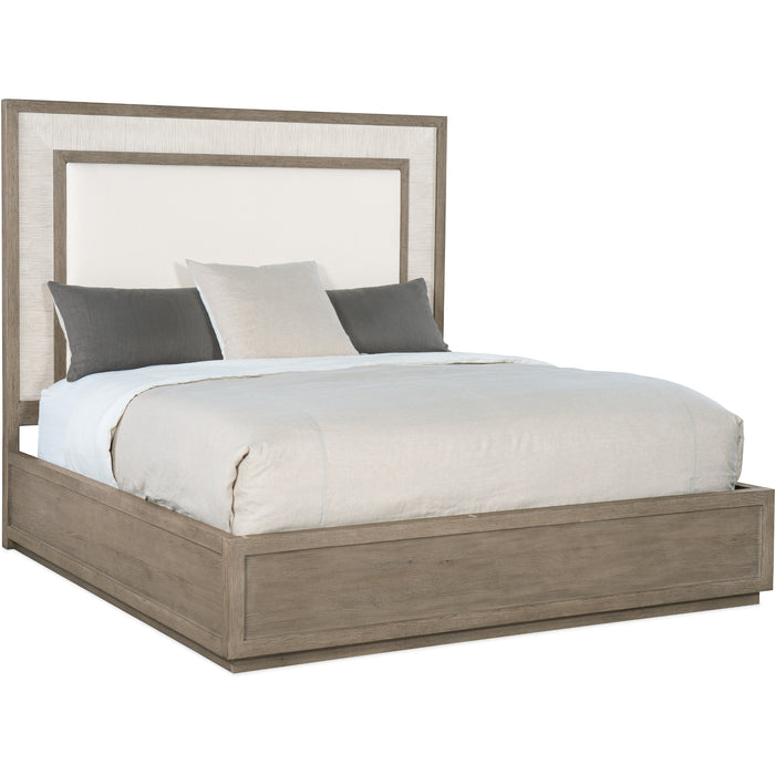 Hooker Furniture Modern Serenity Rookery Cal King Upholstered Panel Bed 