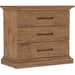 Hooker Furniture Traditional Medium Wood Big Sky Three Drawer Nightstand 