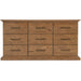 Hooker Furniture Medium Wood Big Sky Nine Drawer Dresser 