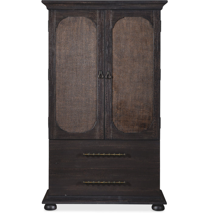 Hooker Furniture Bedroom Big Sky Small Dark Hickory Wood Wardrobe 6700-90213-98