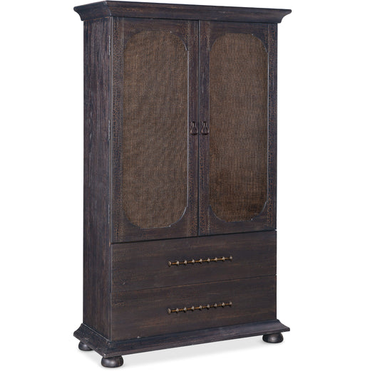 Hooker Furniture Bedroom Big Sky Small Dark Hickory Wood Wardrobe 6700-90213-98