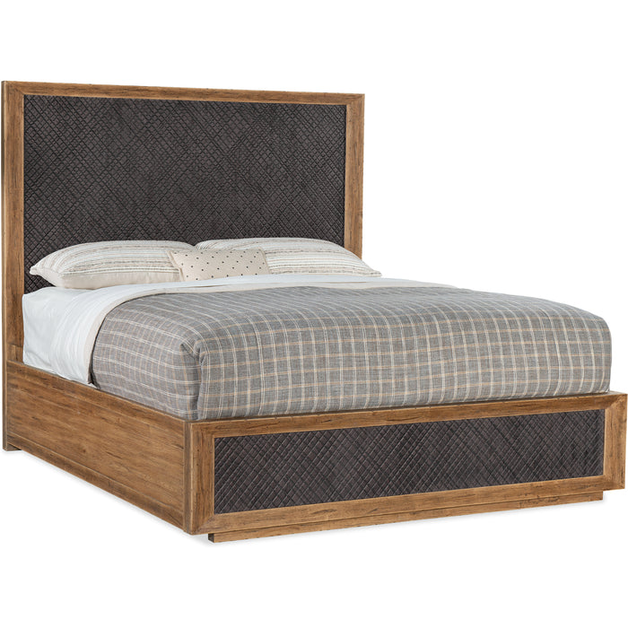 Hooker Furniture Rustic Wood Big Sky King Panel Bed 