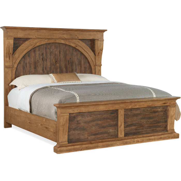 Hooker Furniture Rustic Medium Wood Big Sky King Corbel Bed