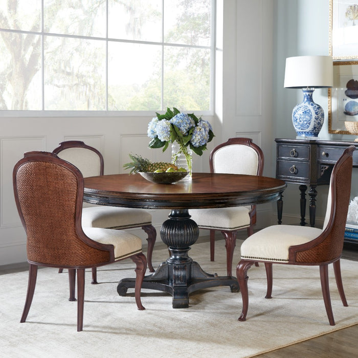 Hooker Furniture Charleston Dark Cherry Wood Dining Table Set