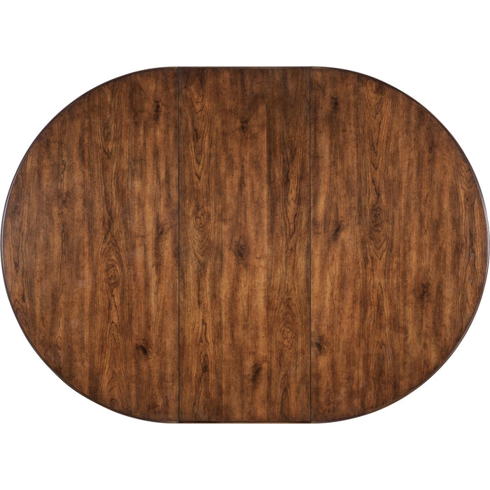 Hooker Furniture Charleston Dark Cherry Wood Round Dining Table Set