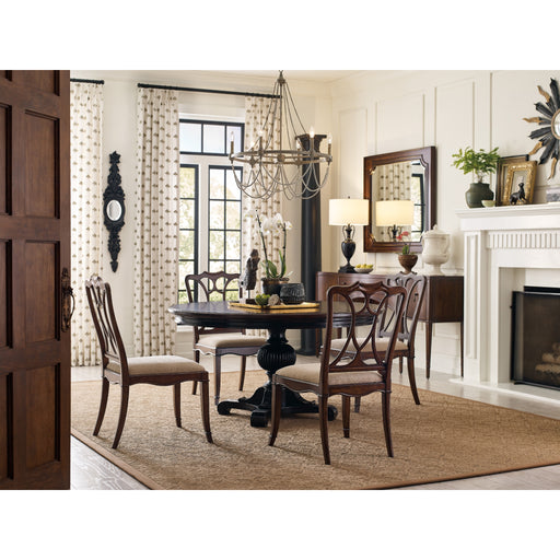 Hooker Furniture Charleston Dark Wood Dining Table Set