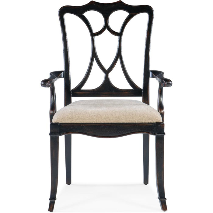 Hooker Furniture Dining Chair, Charleston Upholstered Arm Chair