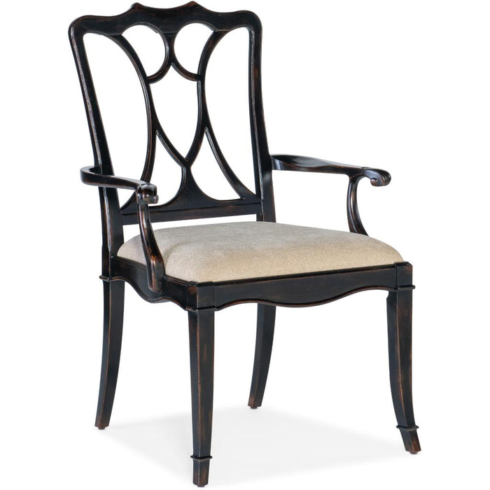 Hooker Furniture Dining Chair, Charleston Upholstered Arm Chair