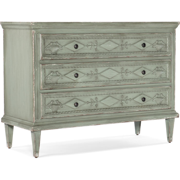 Hooker Furniture Charleston Three-Drawer Green Accent Chest 