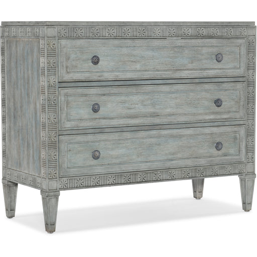 Hooker Furniture Living Room Charleston Three-Drawer Green Chest 