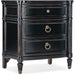 Hooker Furniture Charleston Black Three-Drawer Nightstand w/USB port 6750-90015-97