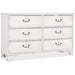 Hooker Furniture Charleston 6 Drawer Whitewash Bamboo Dresser 6750-90101-06