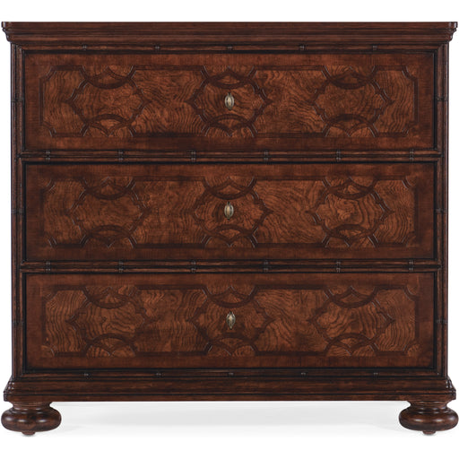 Hooker Furniture Charleston 3 Drawer Dark Cherry Walnut Nightstand 6750-90116-85