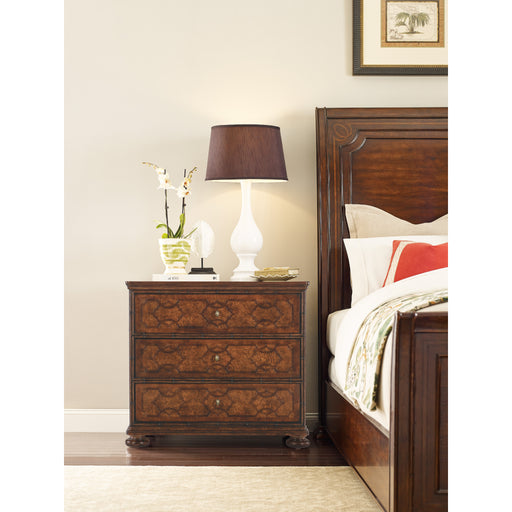 Hooker Furniture Charleston 3 Drawer Dark Cherry Walnut Nightstand 6750-90116-85