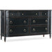 Hooker Furniture Traditional Black Wood Charleston Seven-Drawer Dresser