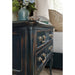 Hooker Furniture Charleston 2 Drawer Antique Black Nightstand