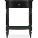 Hooker Furniture Traditional Black Wood Charleston One-Drawer Telephone Table 