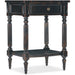 Hooker Furniture Traditional Black Wood Charleston One-Drawer Telephone Table 