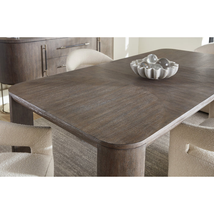 Hooker Furniture Modern Mood Extendable Dark Wood Dining Table Set