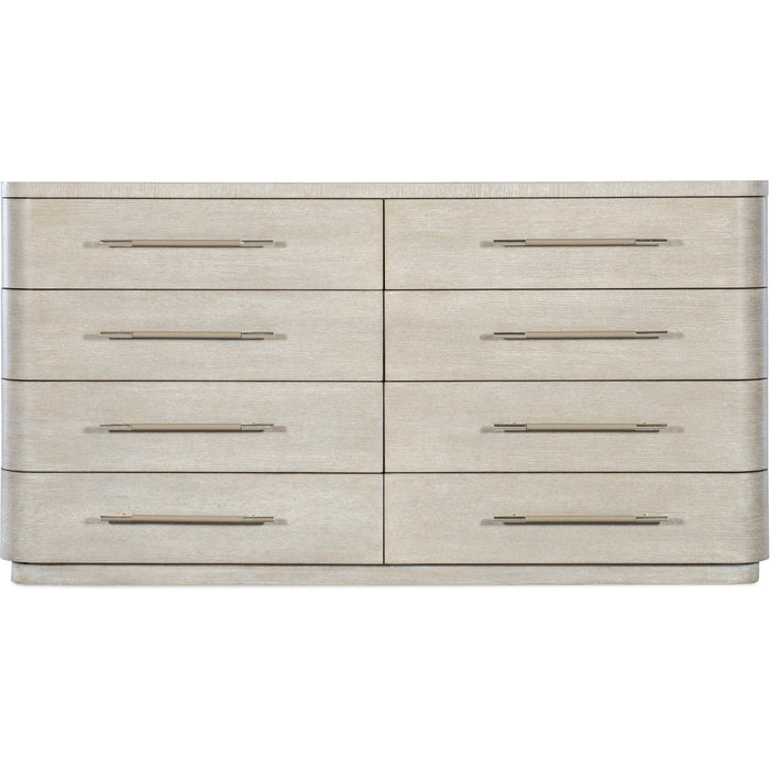 Hooker Furniture Luxury Modern Mood 8 Drawer Light Bedroom Dresser 6850-90002-80