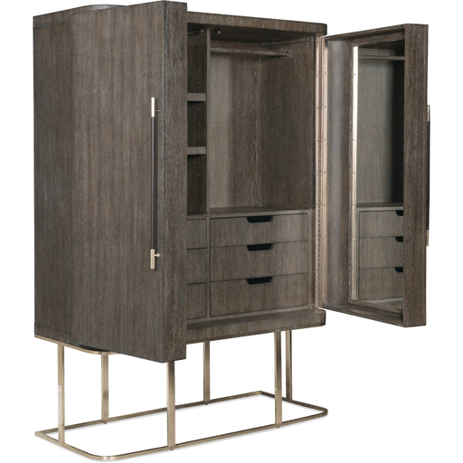 Hooker Furniture Bedroom Modern Mood Dark Wood Wardrobe Cabinet 6850-90013-89