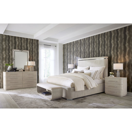 Hooker Furniture Bedroom Modern Mood Luxury Light Wood Panel Bed 