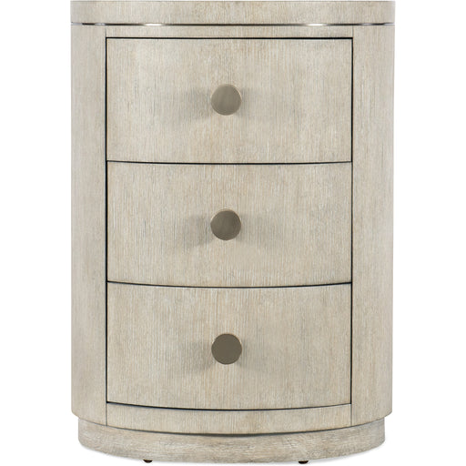 Hooker Furniture Modern Mood Light Wood Diamond Round Nightstand 6850-90315-80