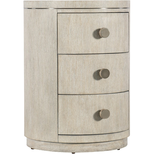 Hooker Furniture Modern Mood Light Wood Diamond Round Nightstand 6850-90315-80