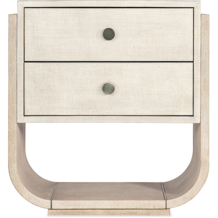 Hooker Furniture Modern Mood Two Drawer Light Bedroom Nightstand 6850-90416-80