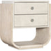 Hooker Furniture Modern Mood Two Drawer Light Bedroom Nightstand 6850-90416-80