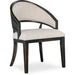 Hooker Furniture Retreat Round Black Oak Wood Dining Chair