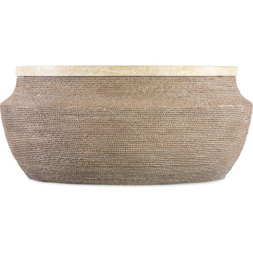 Hooker Furniture Retreat Round Travertine Cocktail Table