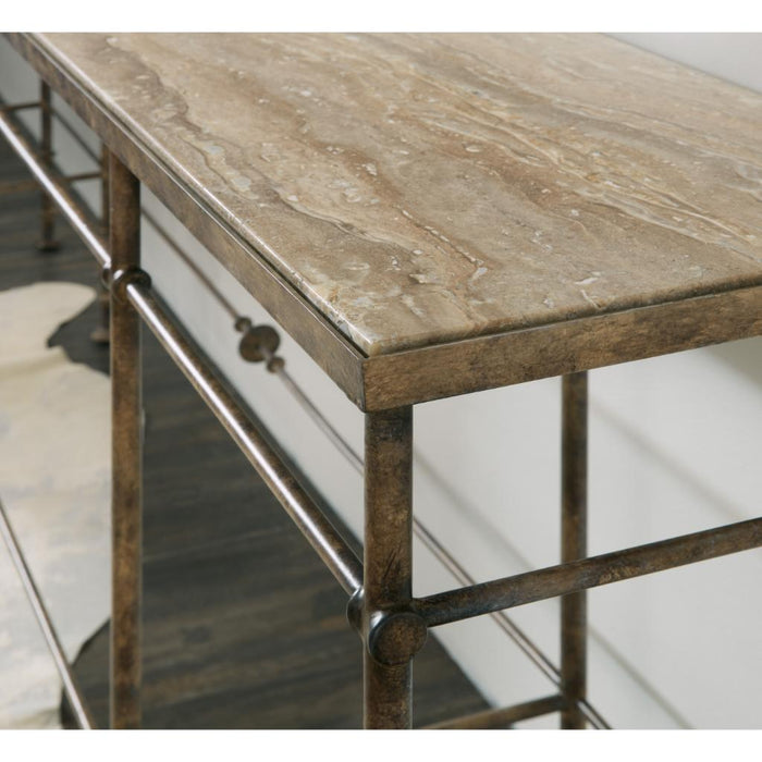 Hooker Furniture La Grange St James Metal and Stone Console Table