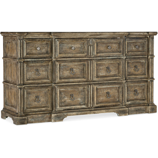 Hooker Furniture La Grange Rolling Hill Nine-Drawer Dresser 