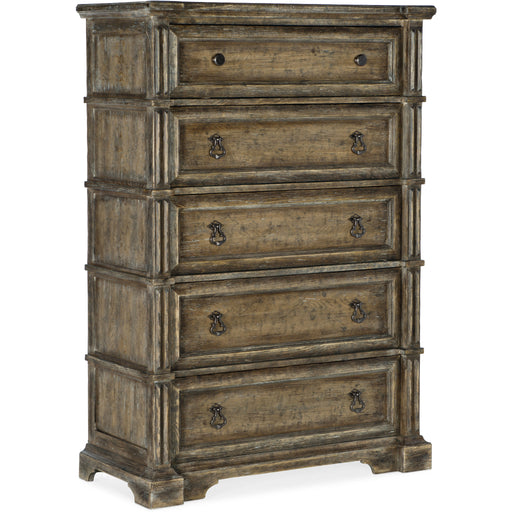 Hooker Furniture La Grange Ross Prairie Five Drawer Chest 