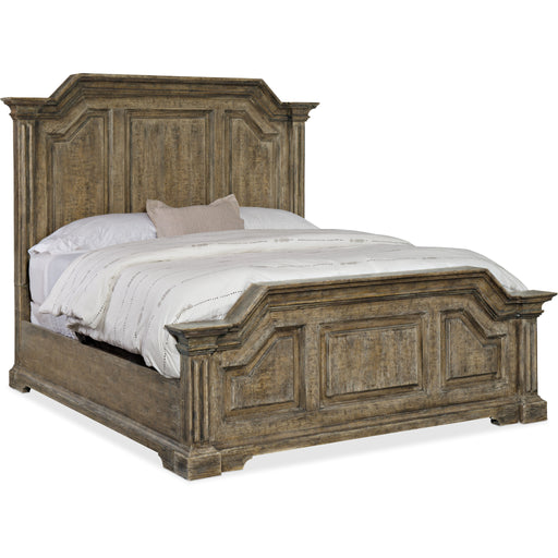 Hooker Furniture Rustic Wood La Grange Bradshaw Queen Panel Bed 