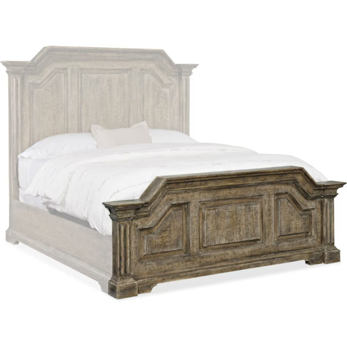 Hooker Furniture Rustic Wood La Grange Bradshaw Queen Panel Bed 