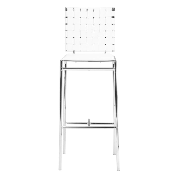 Zuo Criss Cross Barstool White