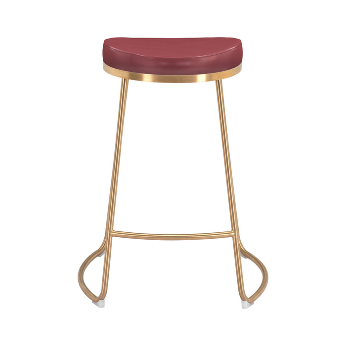 Zuo Bree Red Counter Stool