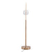 Zuo Griffith Modern Arc Elegant and Functional Floor Lamp Brass