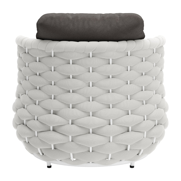 Coral Reef Outdoor Accent Chair by Zuo, Gray