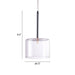 Zuo Storm Modern Chrome and Glass Pendant Ceiling Lamp Clear