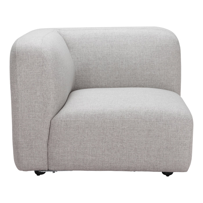 Zuo Modern Biak Upholstered Fabric Corner Sofa/Sectional Chair