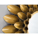 Zuo Sunflower Modern Gold Powder Coated Iron Round Mirror