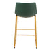 Zuo Augusta Barstool Green & Gold