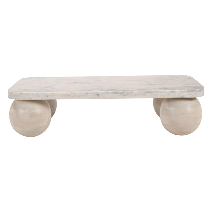 Zuo Camakat Rectangular Marble Coffee Table