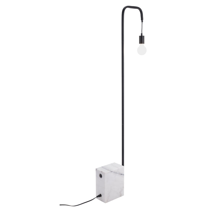 Zuo Lancia Modern Elegance Industrial Floor Lamp Black