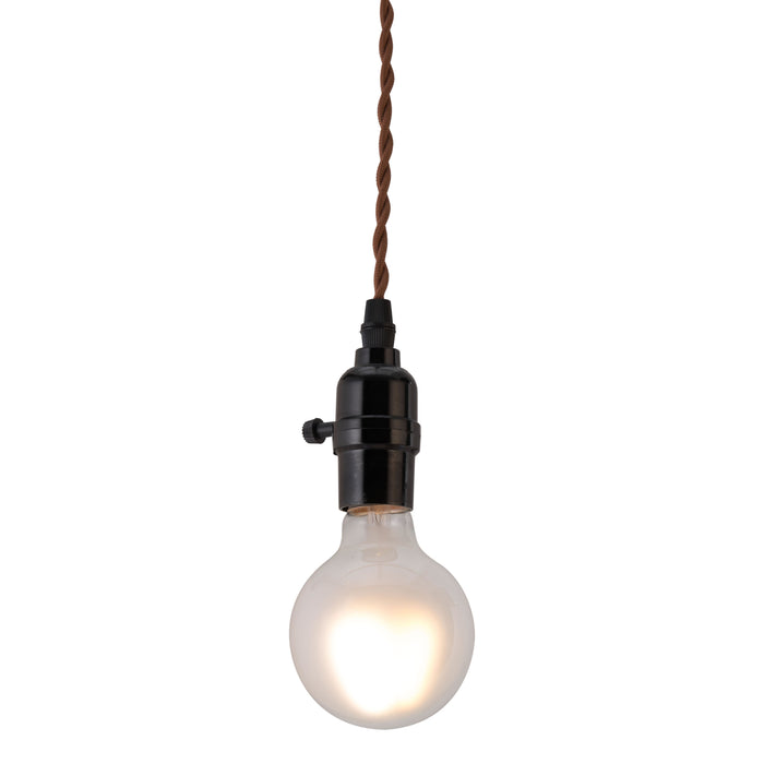 Zuo Molly Black Electroplated Steel and Braided Nylon Modern Ceiling Lamp